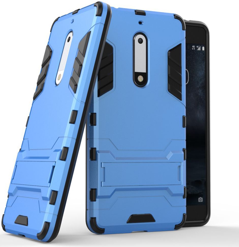 Hybride Nokia 5 Hoesje Blauw afbeelding 2