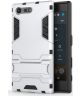 Hybride Sony Xperia X Compact Hoesje met Standaard Wit