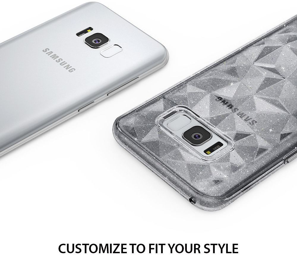 Ringke Air Prism Samsung Galaxy S8 Hoesje Grijs Glitter afbeelding 2