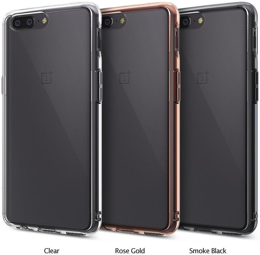 Ringke Fusion OnePlus 5 Hoesje Doorzichtig Smoke Black afbeelding 2
