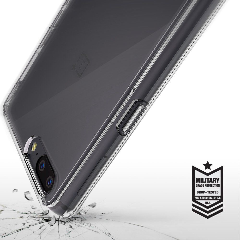 Ringke Fusion OnePlus 5 Hoesje Doorzichtig Smoke Black afbeelding 3