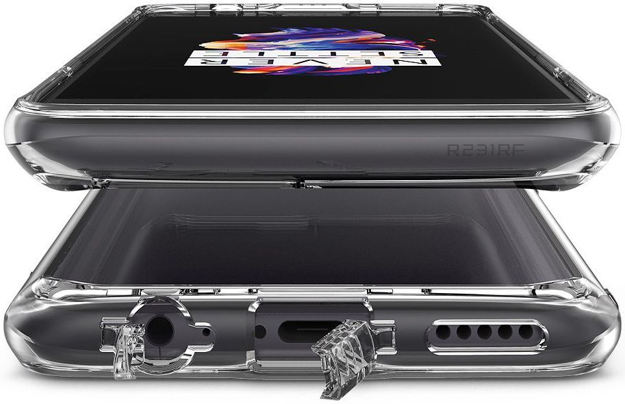 Ringke Fusion OnePlus 5 Hoesje Doorzichtig Smoke Black afbeelding 7