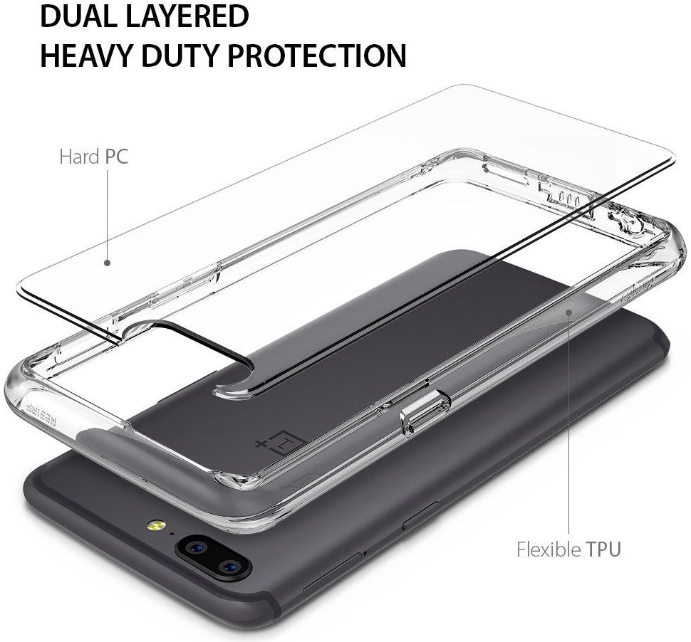 Ringke Fusion OnePlus 5 Hoesje Doorzichtig Crystal View afbeelding 4