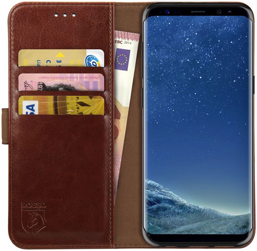 Rosso Element Samsung Galaxy S8 Hoesje Book Cover Bruin afbeelding 1