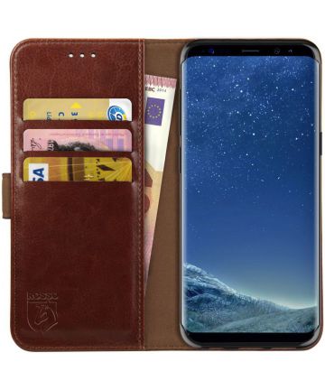 Rosso Element Samsung Galaxy S8 Plus Hoesje Book Cover Bruin Hoesjes
