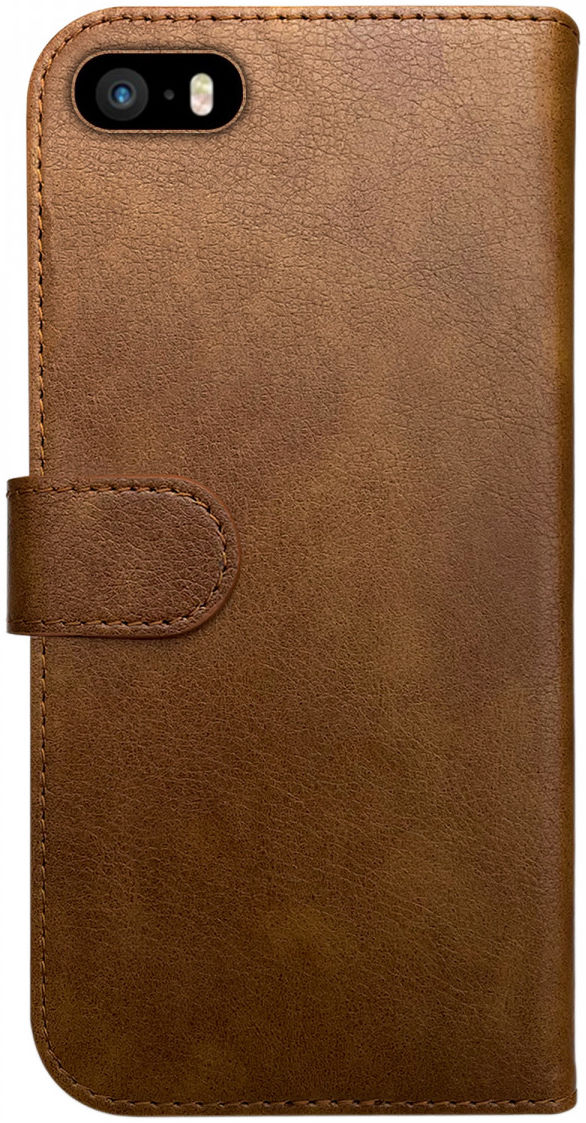 Rosso Element Apple iPhone 5/5S/SE Hoesje Book Cover Bruin afbeelding 2