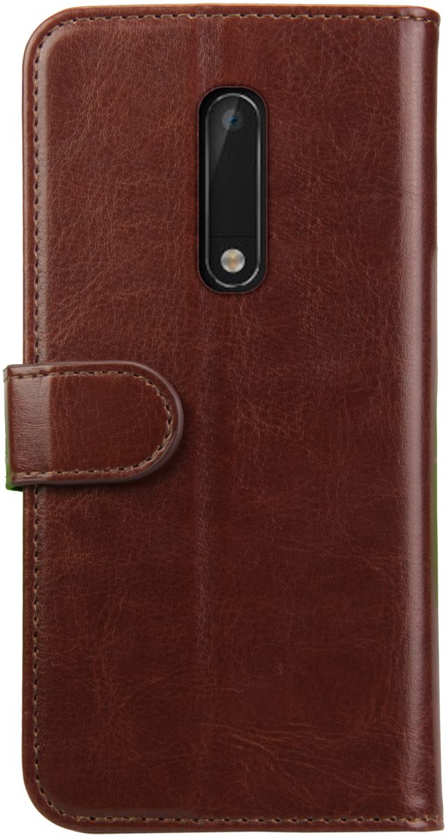 Rosso Element Nokia 5 Hoesje Book Cover Bruin afbeelding 4