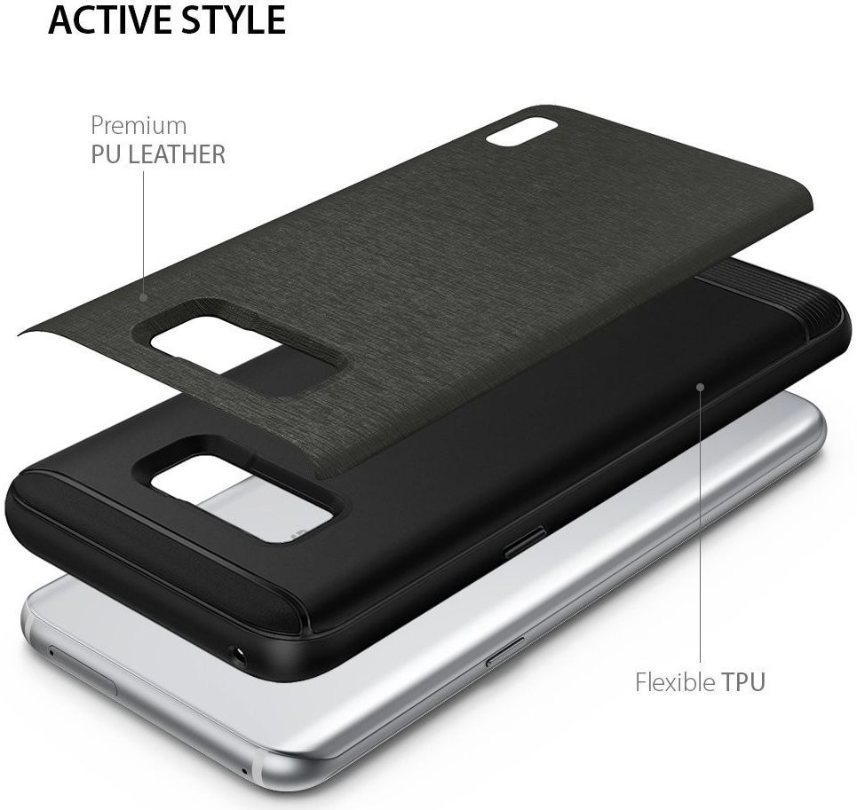 Ringke Flex S Samsung Galaxy S8 Hoesje Grijs afbeelding 2