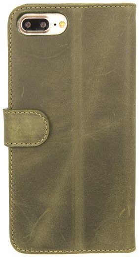 Valenta Classic Luxe iPhone 8/7/6(s) Plus Hoesje Leer Bookcase Groen afbeelding 2