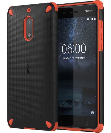 Nokia CC-501 Rugged Impact Case Nokia 6 orange black Hoesjes