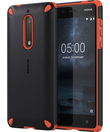 Nokia CC-502 Rugged Impact Case Nokia 5 orange black Hoesjes