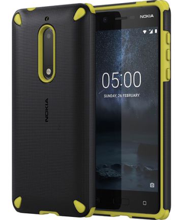 Nokia CC-502 Rugged Impact Case Nokia 5 lemon black Hoesjes