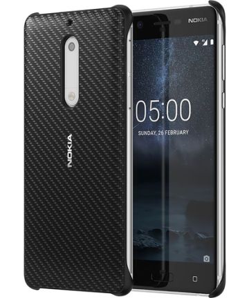 Nokia CC-803 Carbon Fibre Case Nokia 5 Zwart Hoesjes