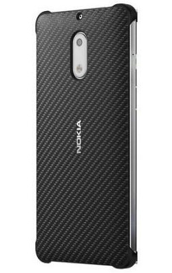 Nokia CC-802 Carbon Fibre Case Nokia 6 Zwart afbeelding 2