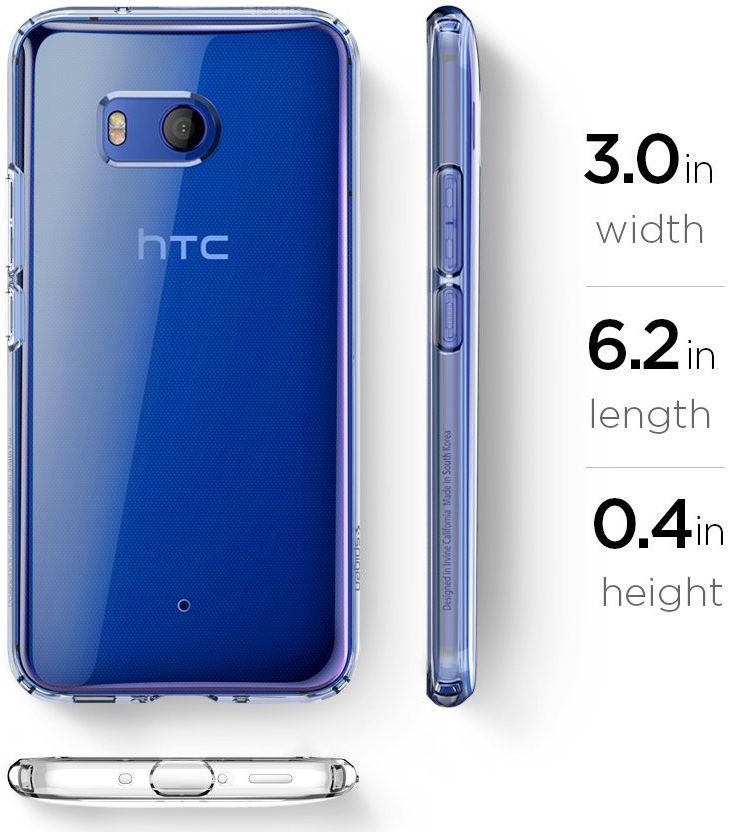 Spigen Liquid Crystal Hoesje HTC U11 Clear afbeelding 8
