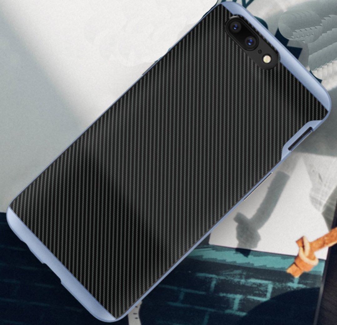 OnePlus 5 Hybride Carbon Hoesje Blauw afbeelding 3