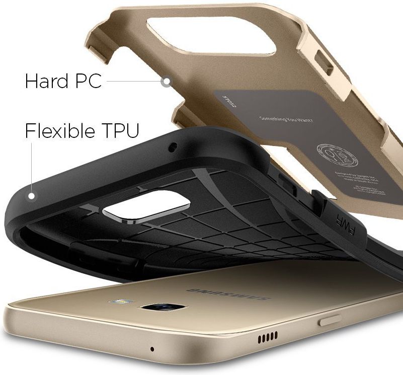 Spigen Slim Armor Samsung Galaxy A5 (2017) Goud afbeelding 2