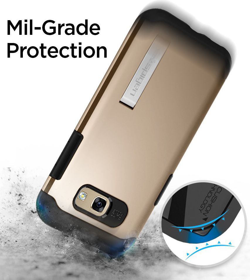 Spigen Slim Armor Samsung Galaxy A5 (2017) Goud afbeelding 6