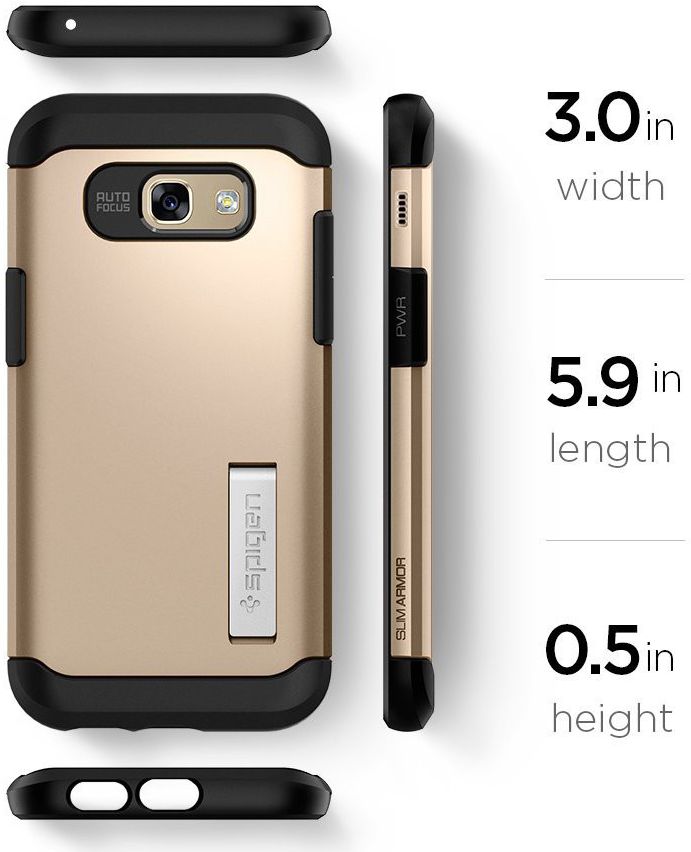 Spigen Slim Armor Samsung Galaxy A5 (2017) Goud afbeelding 8