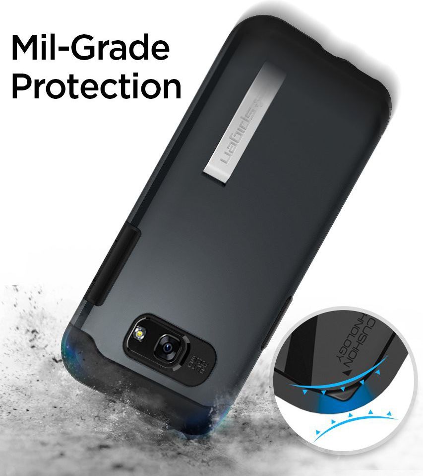 Spigen Slim Armor Samsung Galaxy A5 (2017) Grijs afbeelding 5