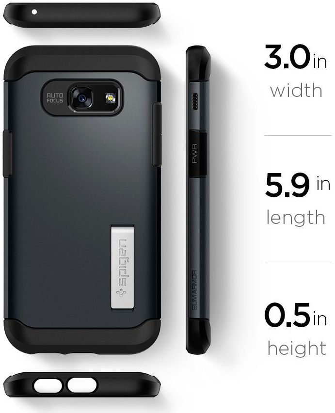Spigen Slim Armor Samsung Galaxy A5 (2017) Grijs afbeelding 6