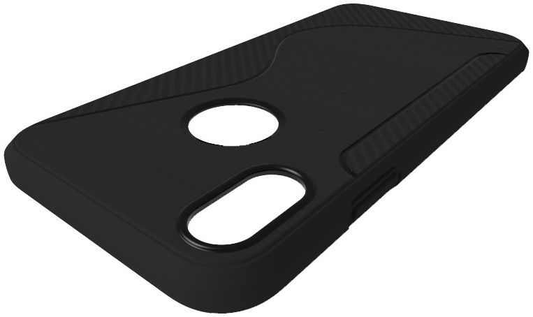Apple iPhone X Carbon TPU Hoesje Zwart afbeelding 8