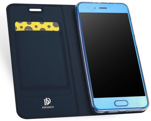 Dux Ducis Premium Book Case Honor 9 Hoesje met Kaarthouder Blauw afbeelding 2