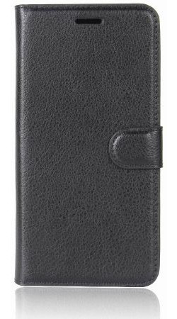Honor 9 Lychee Portemonnee Hoesje Zwart afbeelding 2