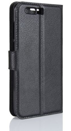 Honor 9 Lychee Portemonnee Hoesje Zwart afbeelding 6