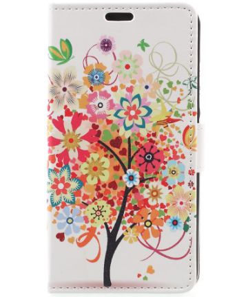 Huawei Y3 (2017) Colorful Flowers Tree Hoesje Hoesjes