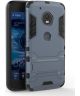 Motorola Moto G5 Kickstand Hybride Hoesje Donker Blauw