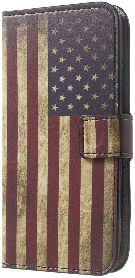 Motorola Moto G5 Portemonnee Hoesje Amerikaanse Vlag afbeelding 3