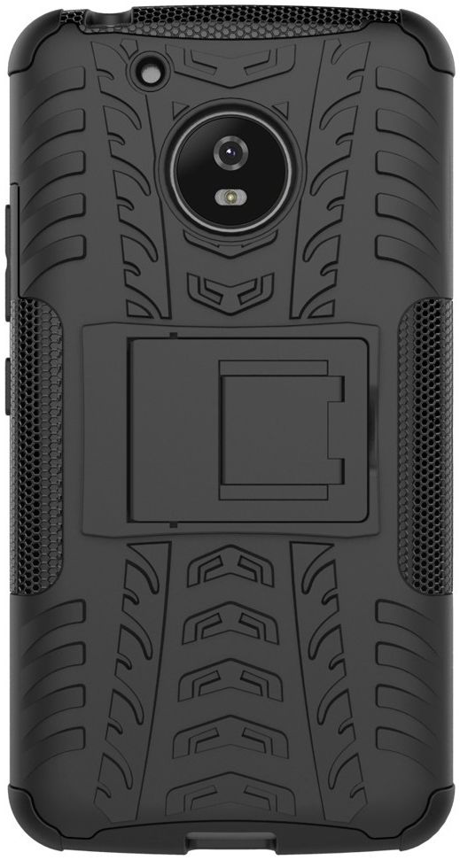 Motorola Moto G5 Robuust Hybride Hoesje Zwart afbeelding 5