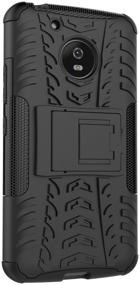 Motorola Moto G5 Robuust Hybride Hoesje Zwart afbeelding 9