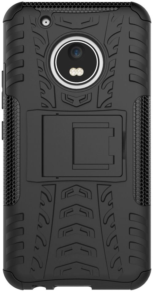 Motorola Moto G5 Plus Robuust Hybride Hoesje Zwart afbeelding 8
