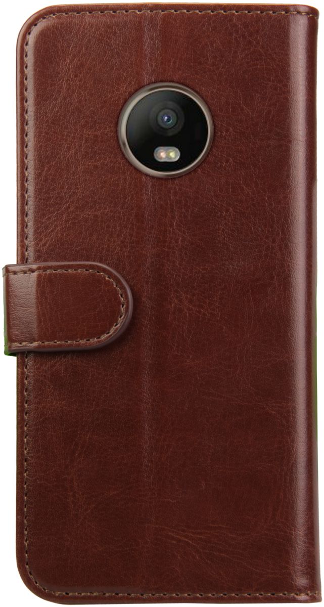 Rosso Element Motorola Moto E4 Plus Hoesje Book Cover Bruin afbeelding 4