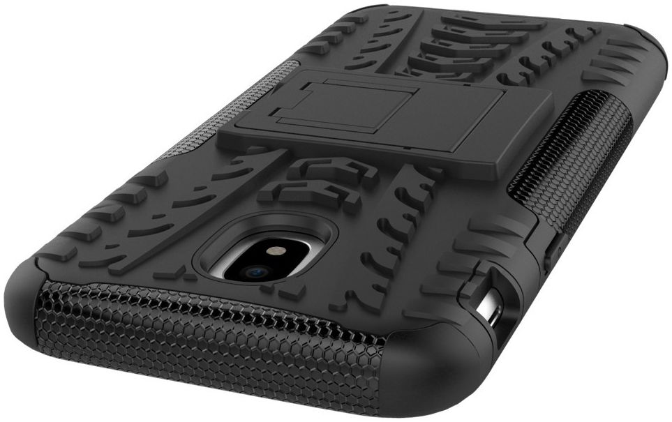 Samsung Galaxy J5 (2017) Robuust Hybride Hoesje Zwart afbeelding 7