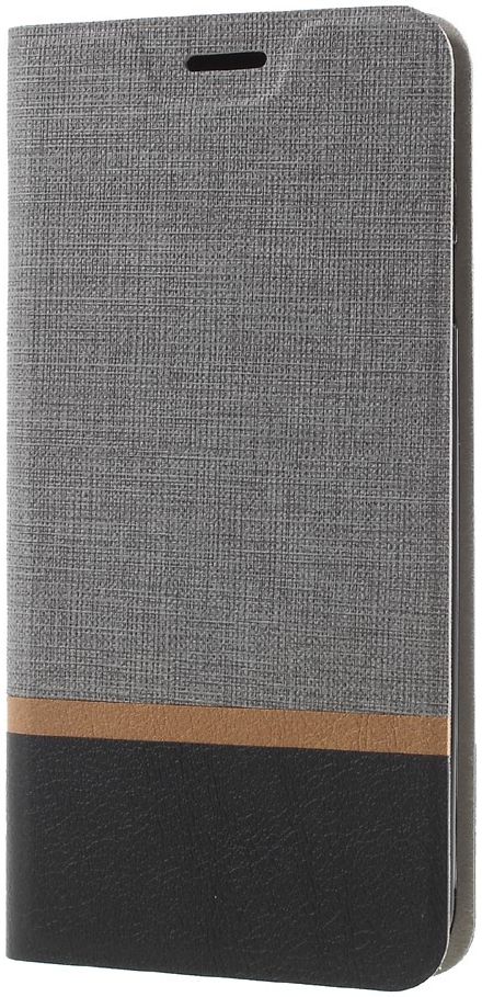 Samsung Galaxy J5 (2017) Linnen Portemonnee Hoesje Grijs afbeelding 4