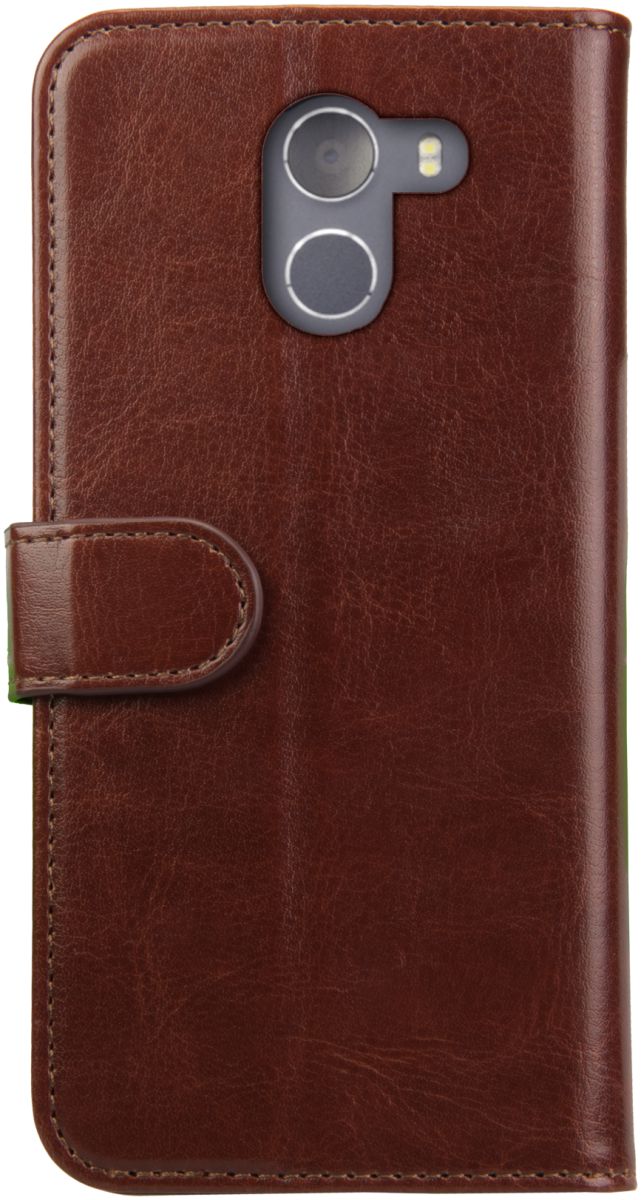 Rosso Element Wileyfox Swift 2x Hoesje Book Cover Bruin afbeelding 5
