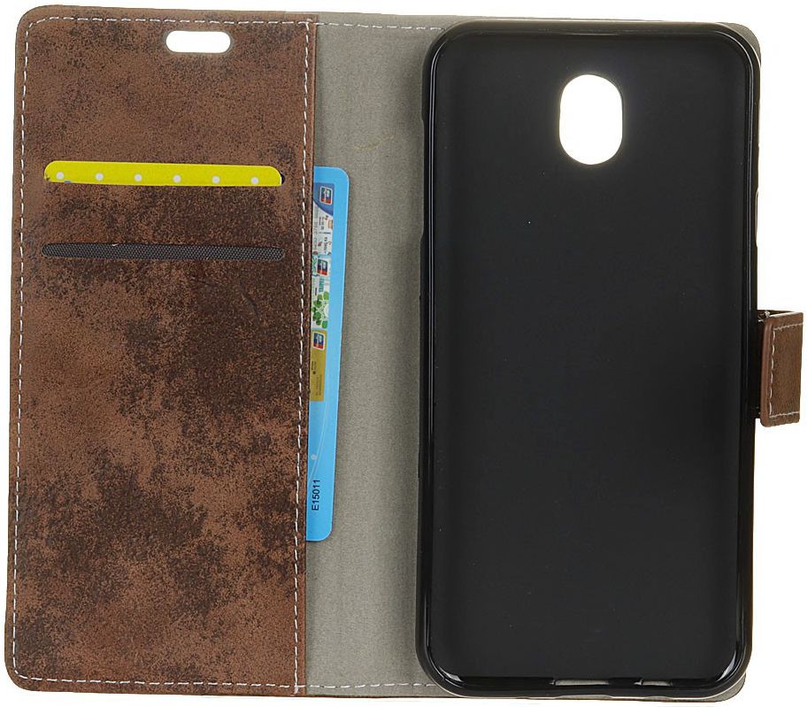 Samsung Galaxy J5 (2017) Retro Portemonnee Hoesje Coffee afbeelding 2