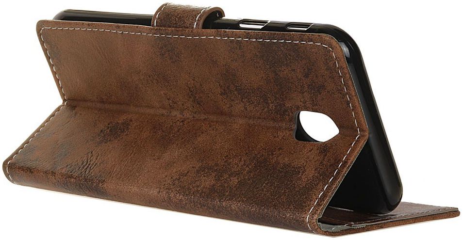 Samsung Galaxy J5 (2017) Retro Portemonnee Hoesje Coffee afbeelding 3