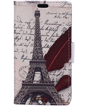 Samsung Galaxy J5 (2017) Portemonnee Print Hoesje Eiffeltoren Hoesjes