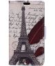 HTC U11 Portemonnee Print Hoesje Eiffeltoren
