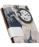 HTC U11 Portemonnee Print Hoesje Eiffeltoren