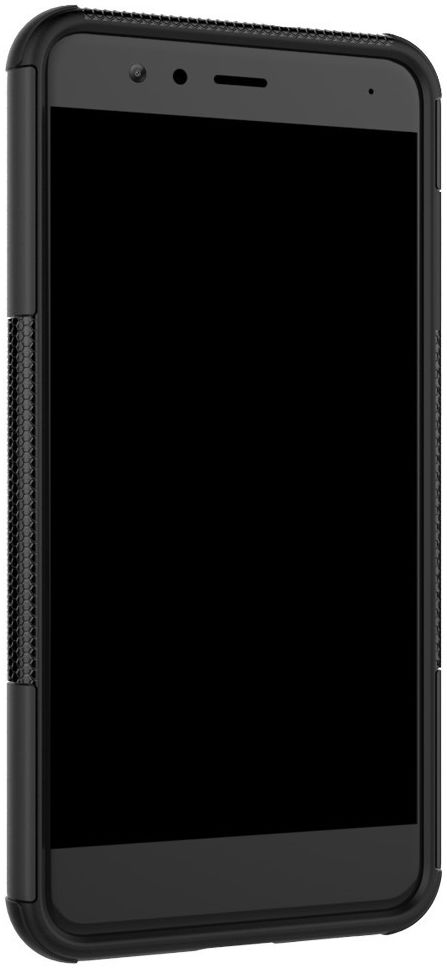 Huawei P10 Lite Robuust Hybride Hoesje Zwart afbeelding 8