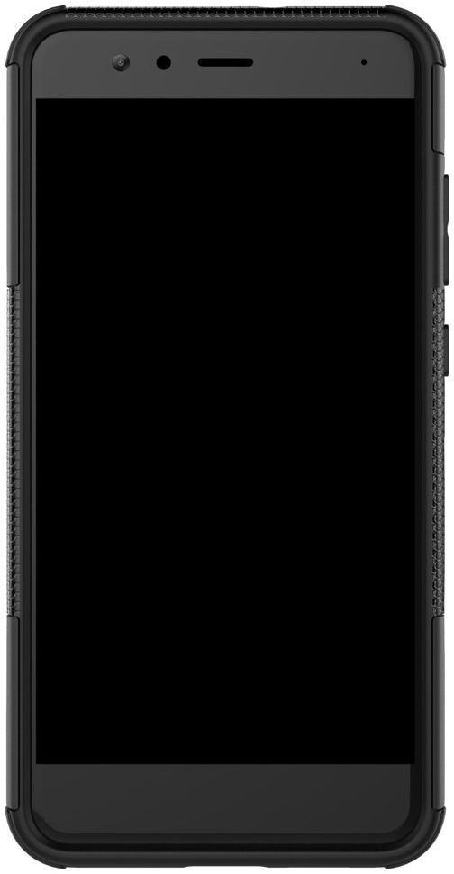 Huawei P10 Lite Robuust Hybride Hoesje Zwart afbeelding 9