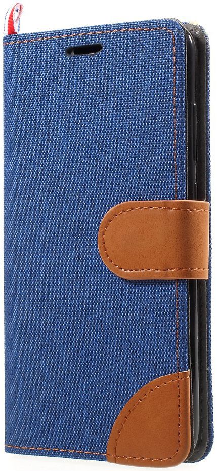 Huawei P10 Lite Jeans Portemonnee hoesje Donker Blauw afbeelding 4