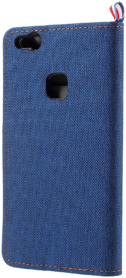 Huawei P10 Lite Jeans Portemonnee hoesje Donker Blauw afbeelding 5