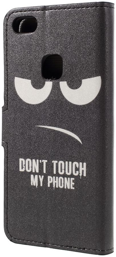 Huawei P10 Lite Portemonnee Hoesje Don't Touch My Phone afbeelding 4
