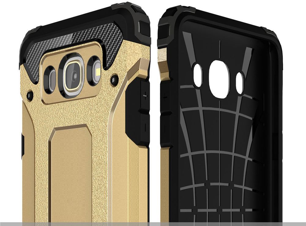 Samsung Galaxy J7 (2016) Hybride Hoesje Goud afbeelding 6